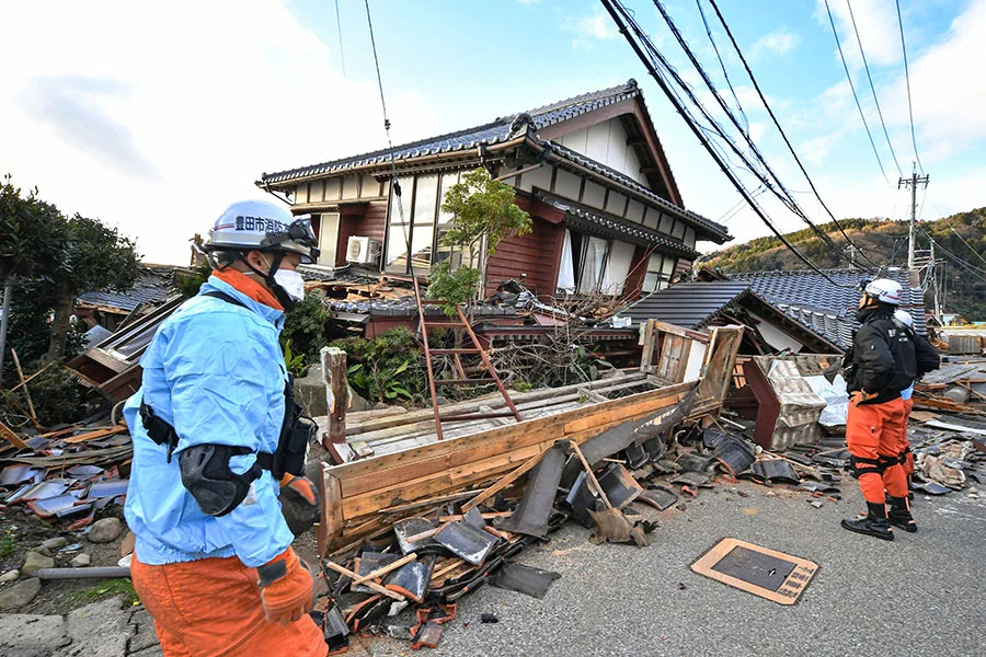 Terremoto no Japão no Ano Novo 2024