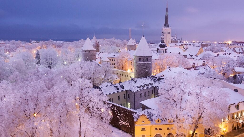 estonia în timpul iernii